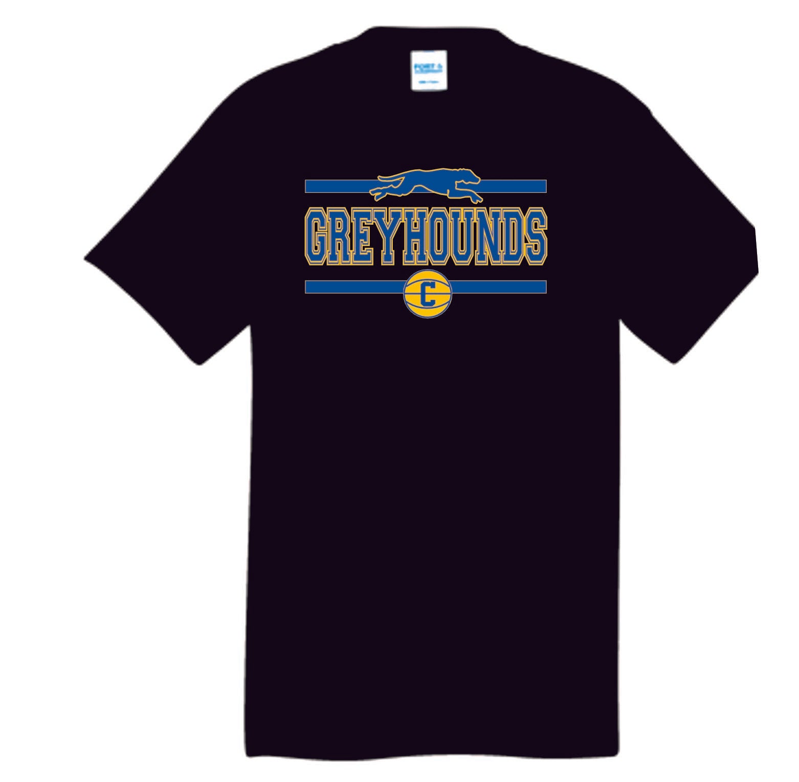 Black Greyhounds Basketball short sleeve