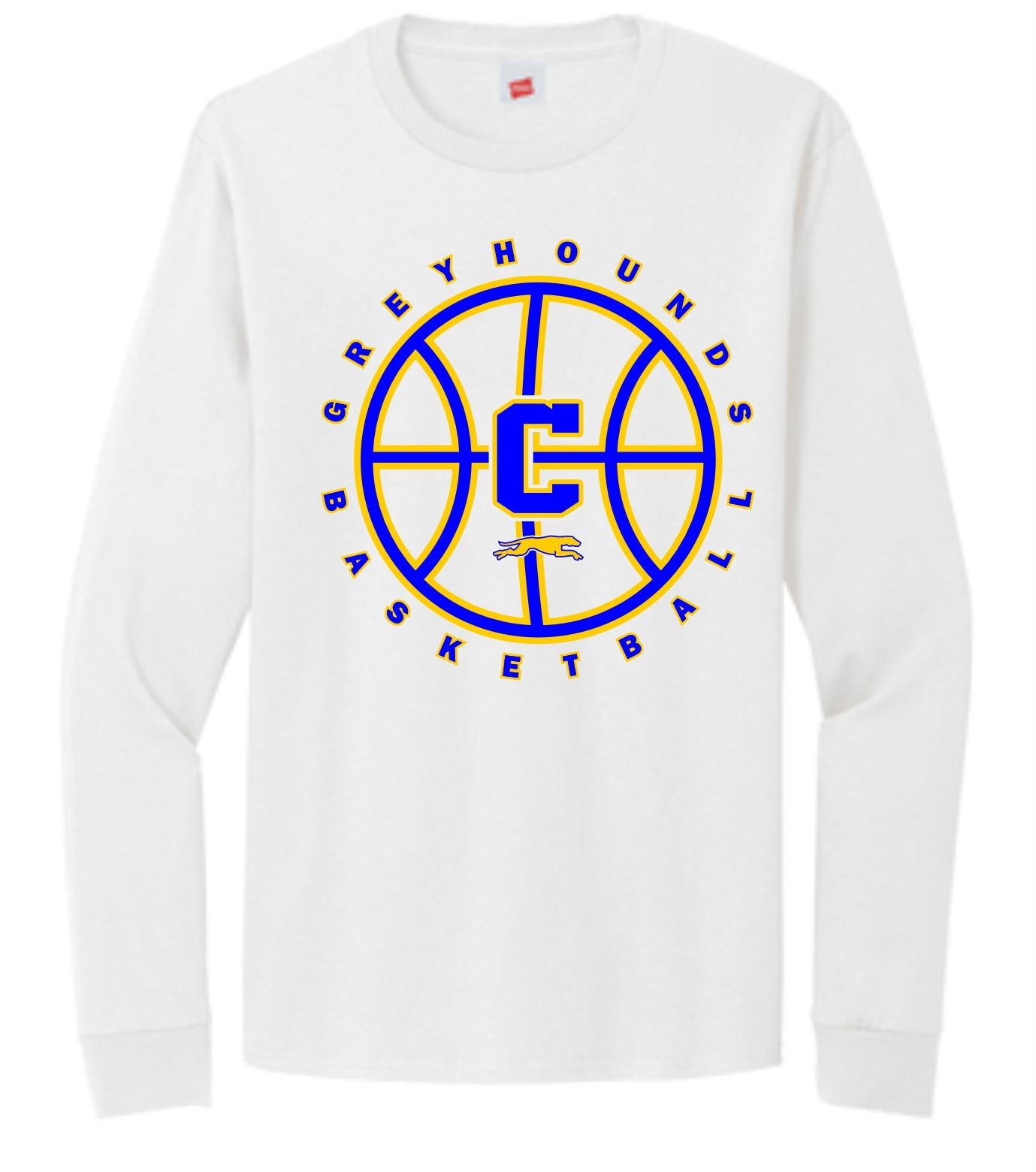 White Carmel Basketball longsleeve
