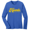 Women's royal long sleeve t