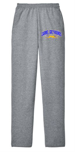 Grey Open Leg Sweatpants