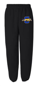 Black Elastic Sweatpants
