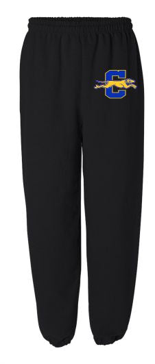 Black Elastic Sweatpants