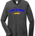 Women's long sleeve dark grey t