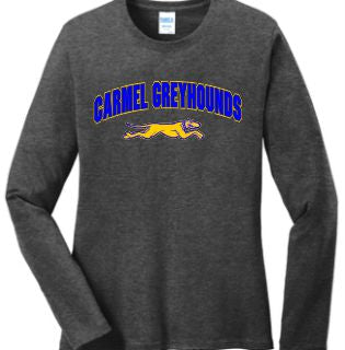 Women's long sleeve dark grey t